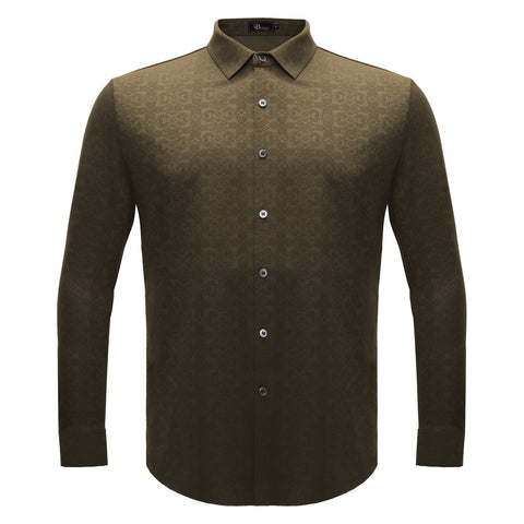 Power Flex Button-Up Shirt BROWN