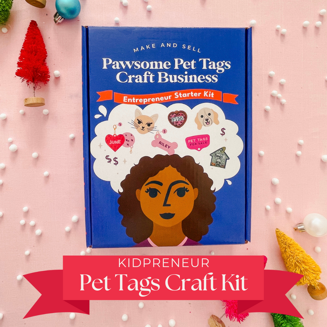  Kids Crafts Paws & Profits: Kidpreneur Pet Tag Craft Kit - Default Title - Bonton