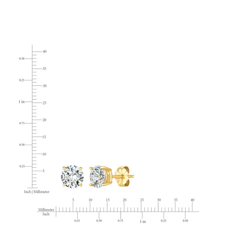 1.5ct Brilliant Stud Earrings in Gold