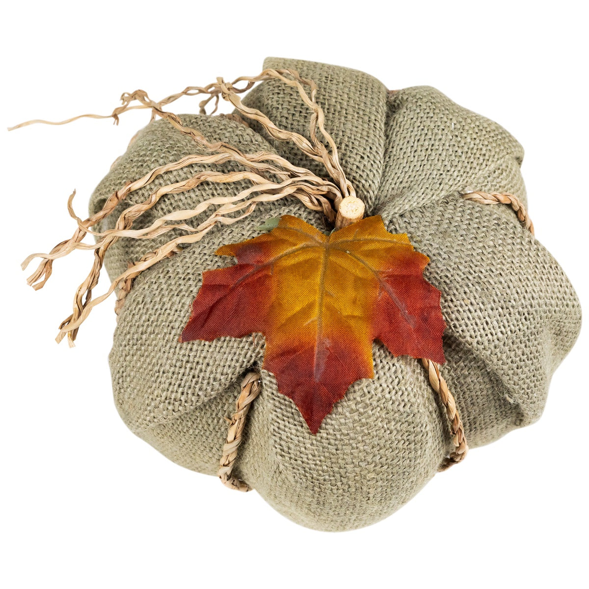  Northlight Burlap Autumn Harvest Pumpkin - 6.75