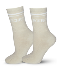 LECHERY UNISEX VARSITY STRIPED HALF-CREW SOCKS