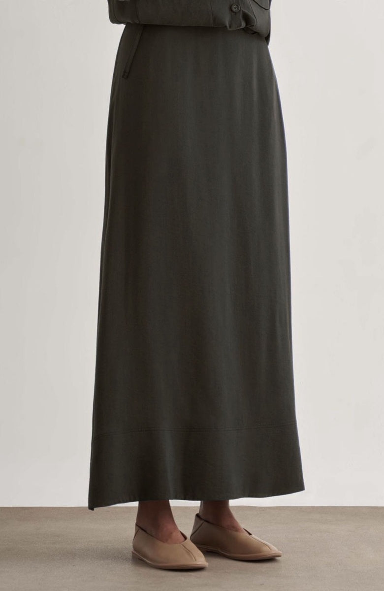  Mizalle Mizalle Maxi Skirt - Anthracite - Bonton
