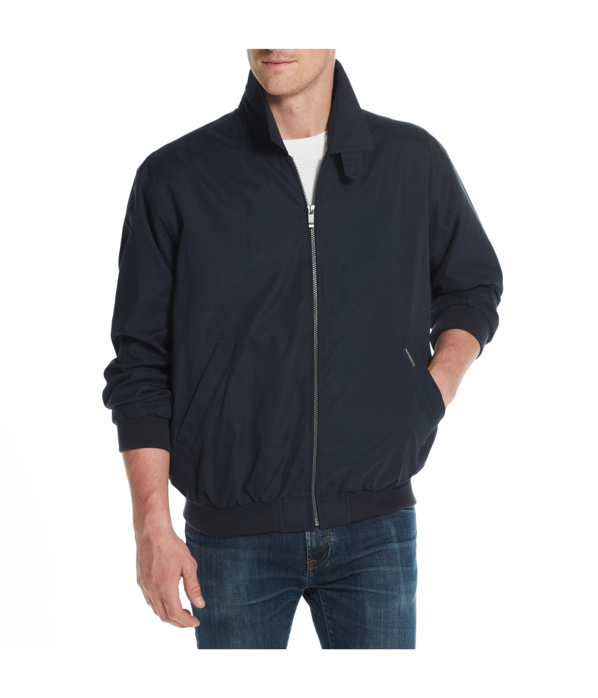  Weatherproof Men's Microfiber Golf Jacket - Navy - Bonton