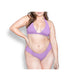  Zuma Bikini Bottom With No-Pinch Sides - Lavender - Bonton