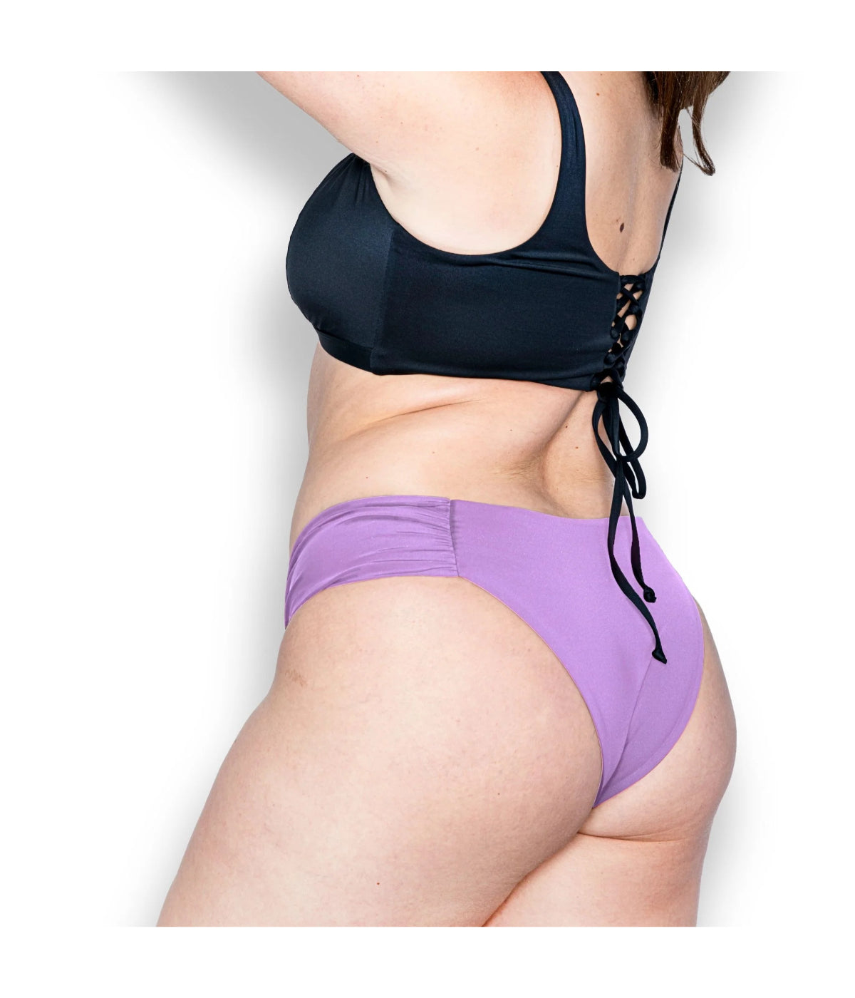  Zuma Bikini Bottom With No-Pinch Sides - Lavender - Bonton