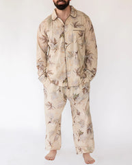 Matthew Maple Menâ€™s Long Sleeve Shirt & Pajama Set