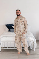 Matthew Maple Menâ€™s Long Sleeve Shirt & Pajama Set