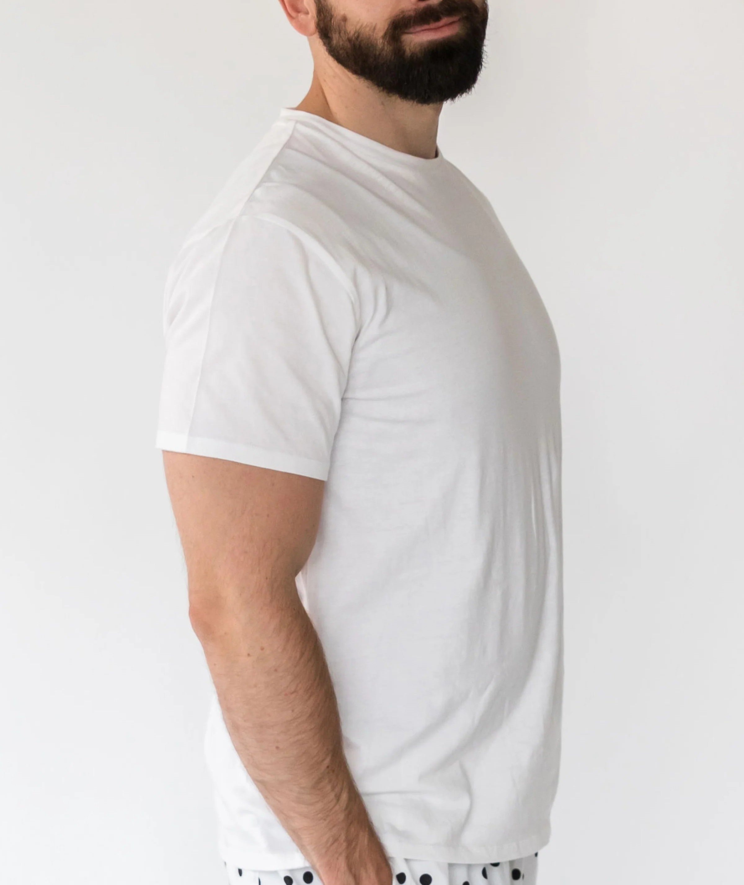  Alto Modas Men's Knit Tee-shirt - White - Bonton