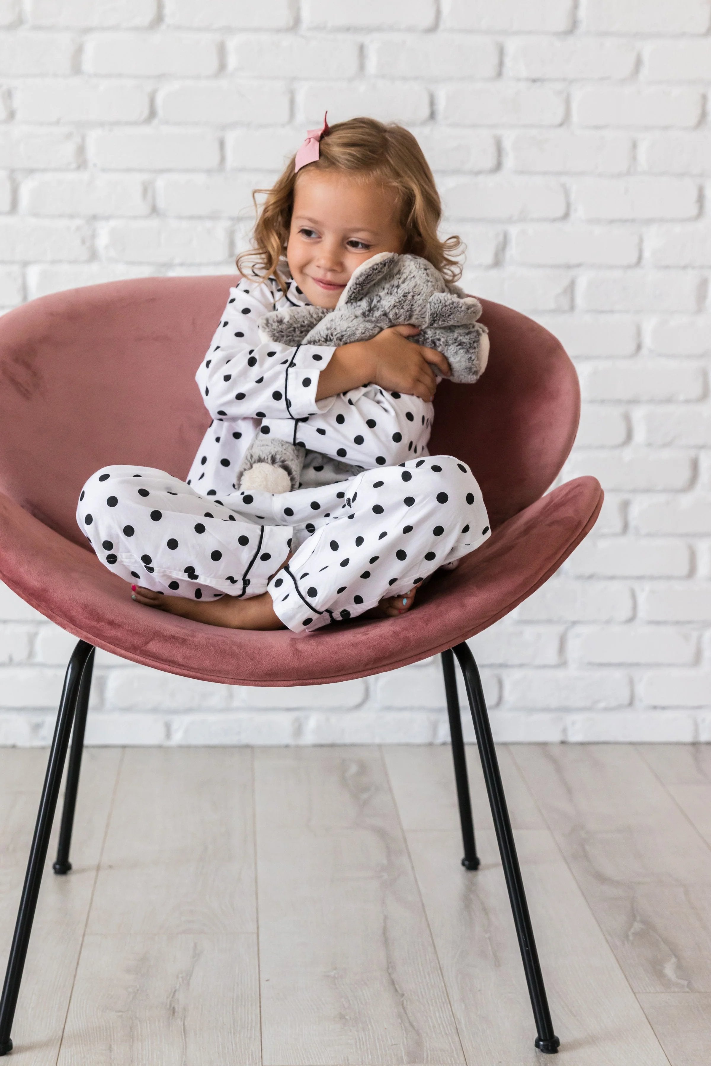  Alto Modas Kidâ€™s Classic Dots Long Sleeve Shirt & Pant Lounge Set - Classic Dots - Bonton