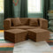 Zipline Convertible Sleeper Loveseat & Ottomans