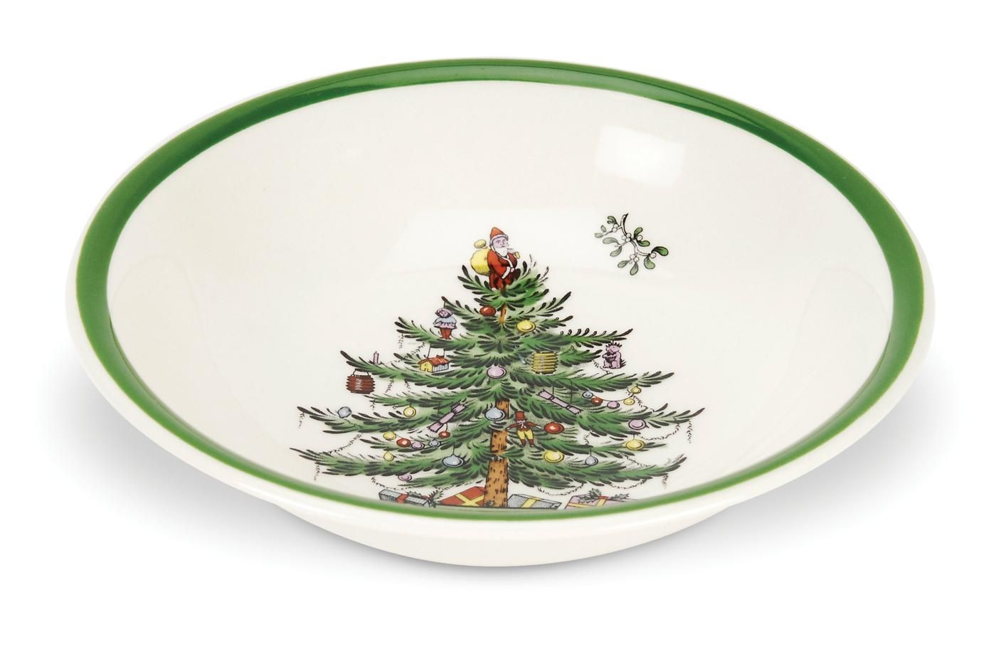  Spode Christmas Tree Ascot Cereal Bowl Set of 4 - White - Bonton