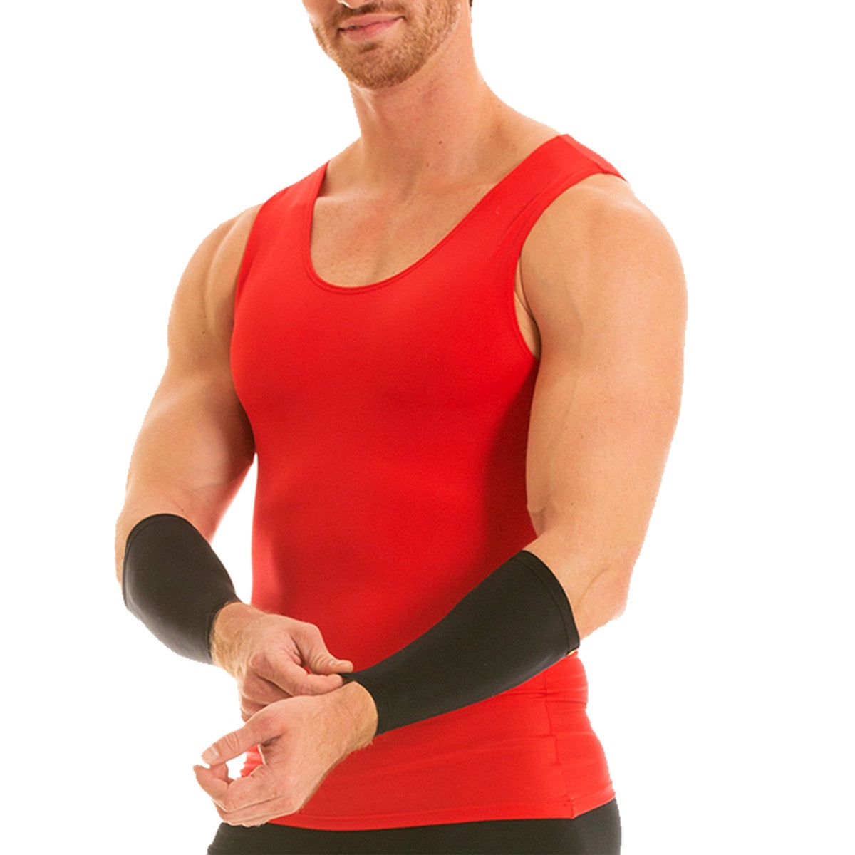  InstantFigure Insta Slim USA Activewear Compression Muscle Tank MA0001 - Gunmetal - Bonton