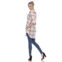 Women's Plaid Tunic Shirt