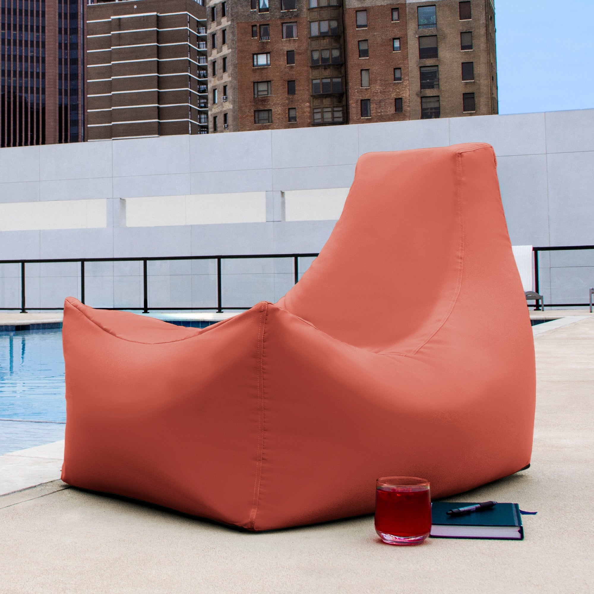  Jaxx Juniper Outdoor Bean Bag Patio Chair - Flamingo - Bonton