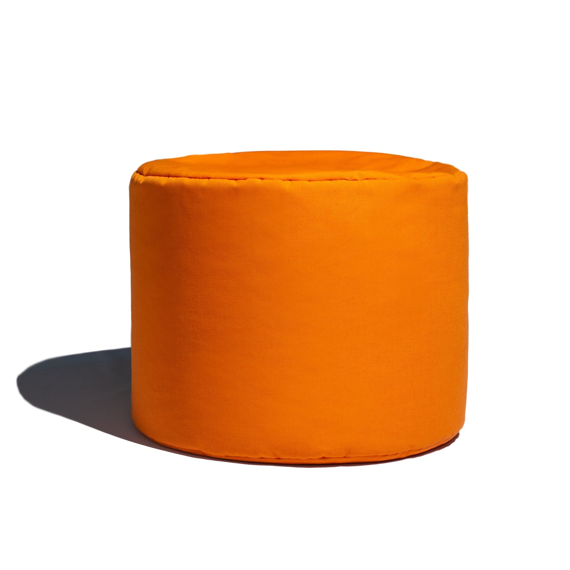  Jaxx Spring Outdoor Ottoman / Side Table - Tangerine - Bonton