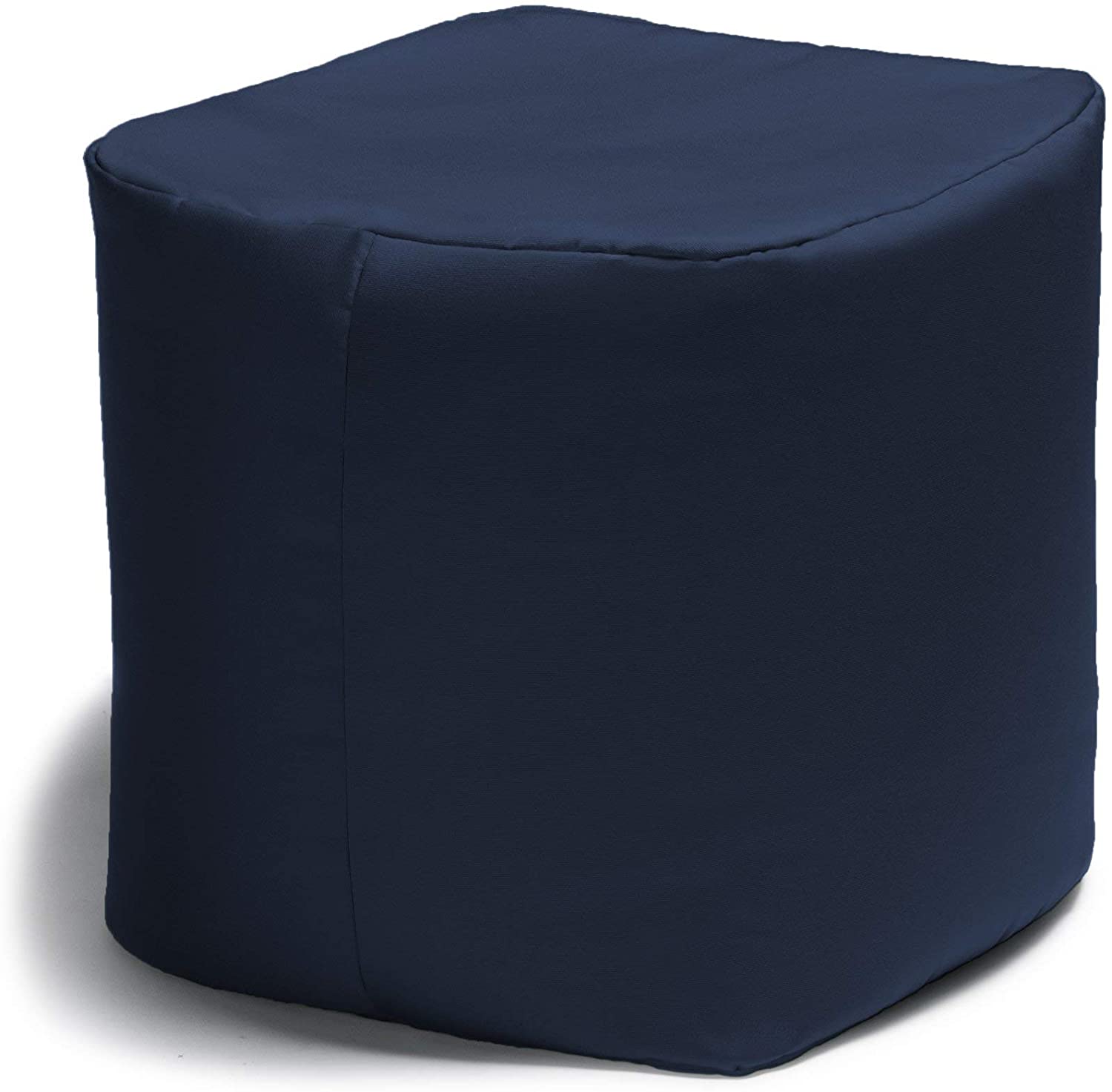  Jaxx Luckie Outdoor Patio Bean Bag Ottoman - Navy - Bonton