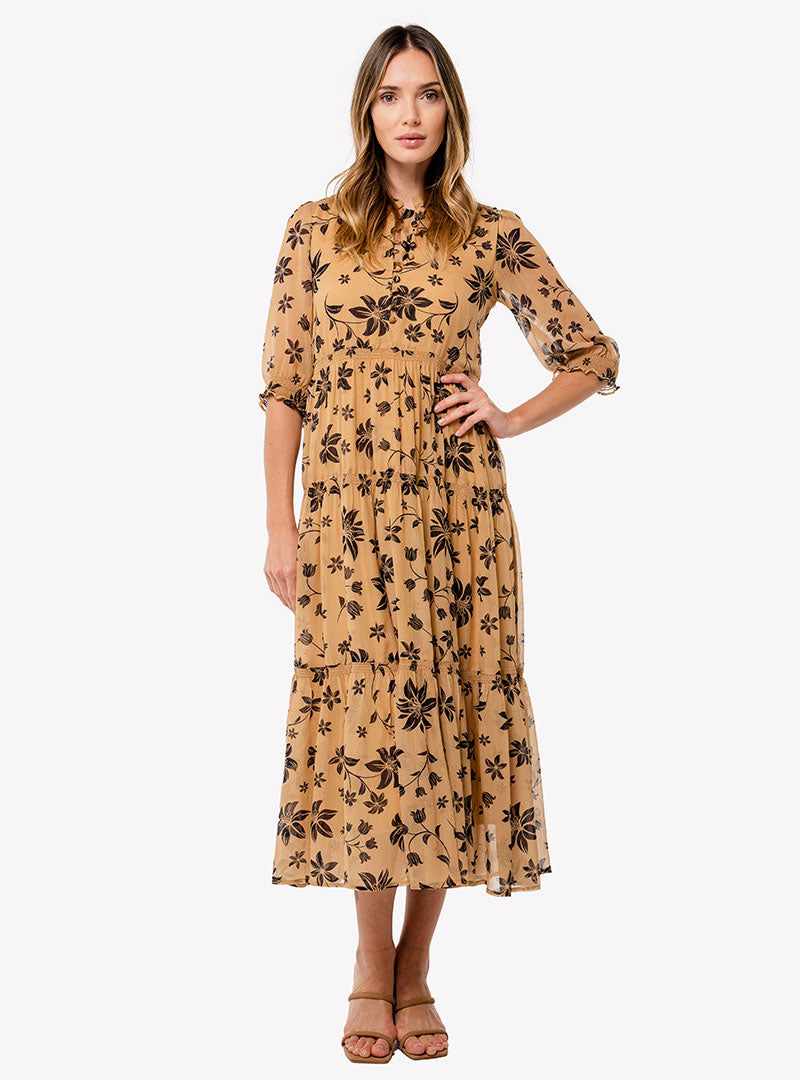  LOULOU DAMOUR MARAIS- Dress (Caramel) - XS - Bonton