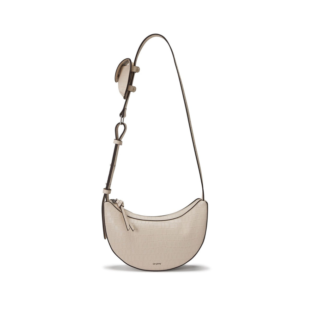  Oryany Rookie Croco  - Classic Medium Crossbody - Leaf Olive - Bonton