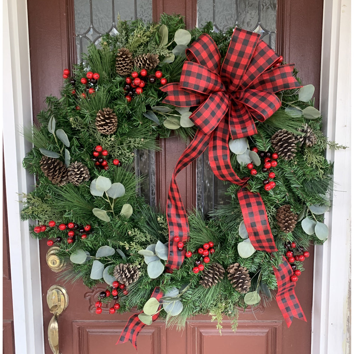  Northlight Canadian Pine Artificial Christmas Wreath - 36