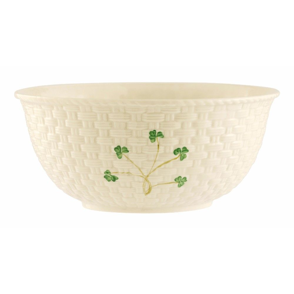  Belleek Pottery Irish Shamrock 9.5