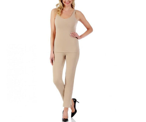 InstantFigure Straight Leg Pant With Slit 16801M