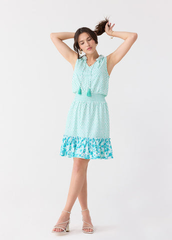 Rosemary Beach Smocked Waist Dress
