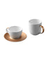  BergHOFF Gem Porcelain 3 Piece Coffee & Tea Set - White, Gold - Bonton