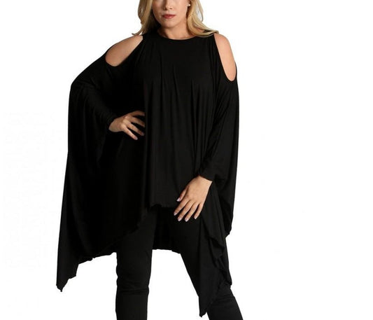 InstantFigure InstaWrap Tunic Shahl With Cold Shoulders 169COTU