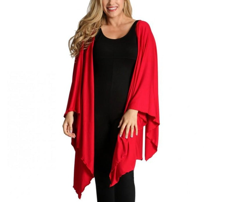  InstantFigure InstantFigure InstaWrap Versatile Short Shahl With Arm Holes 169COMT - Black - Bonton