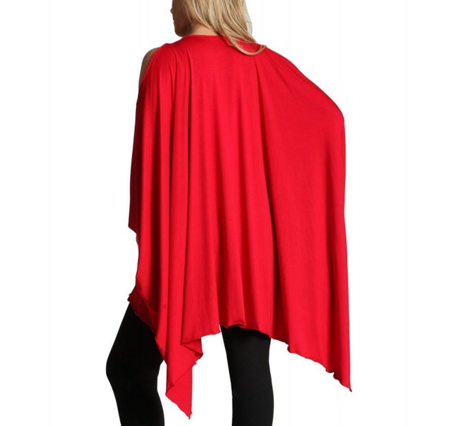  InstantFigure InstantFigure InstaWrap Versatile Short Shahl With Arm Holes 169COMT - Black - Bonton