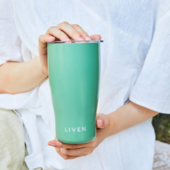 Liven Glow™ Ceramic-Coated Stainless Steel Tumbler 19 Oz