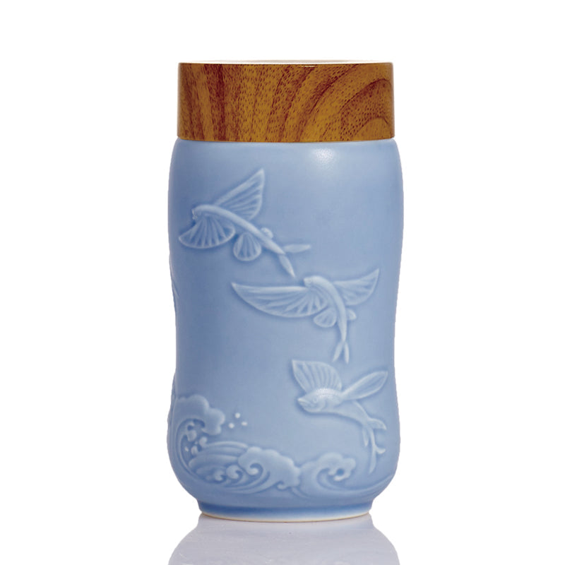  Acera The Joy of Fish Travel Mug ( Single Wall ) - Jade Green - Bonton