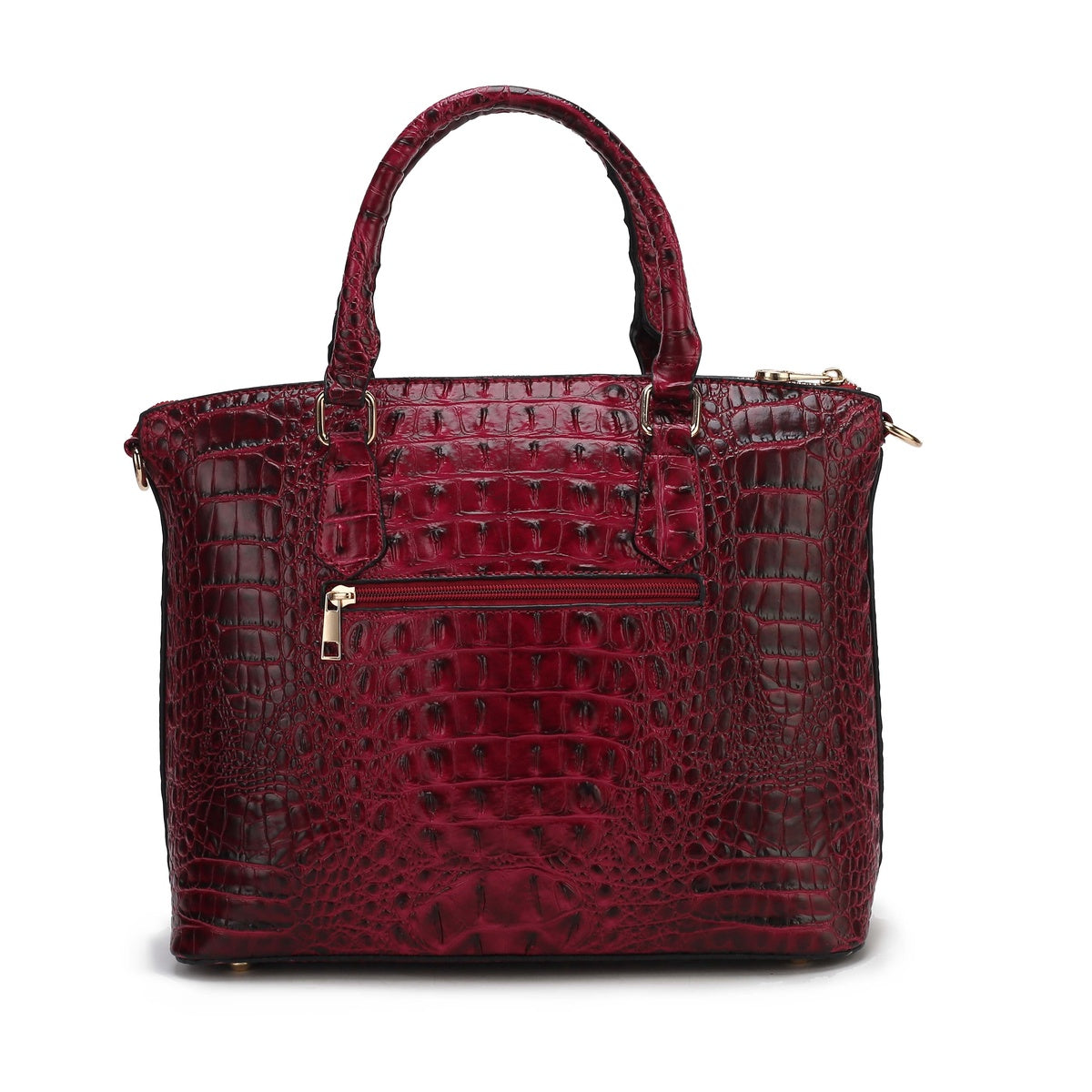  MKF Collection Liora Croc Embossed Tote Bag and Set - Croco Green - Bonton