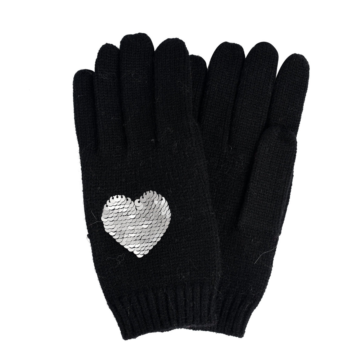  Marcus Adler Flip Sequin Heart Glove - S - Bonton