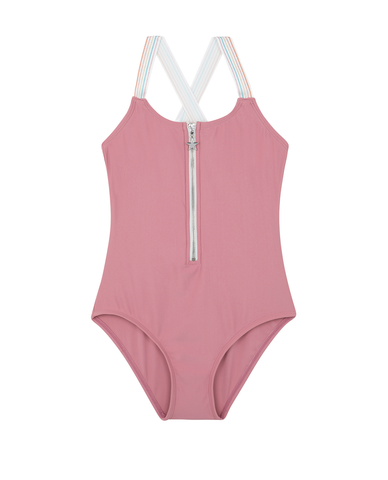Rainbow Star Zip Front One Piece