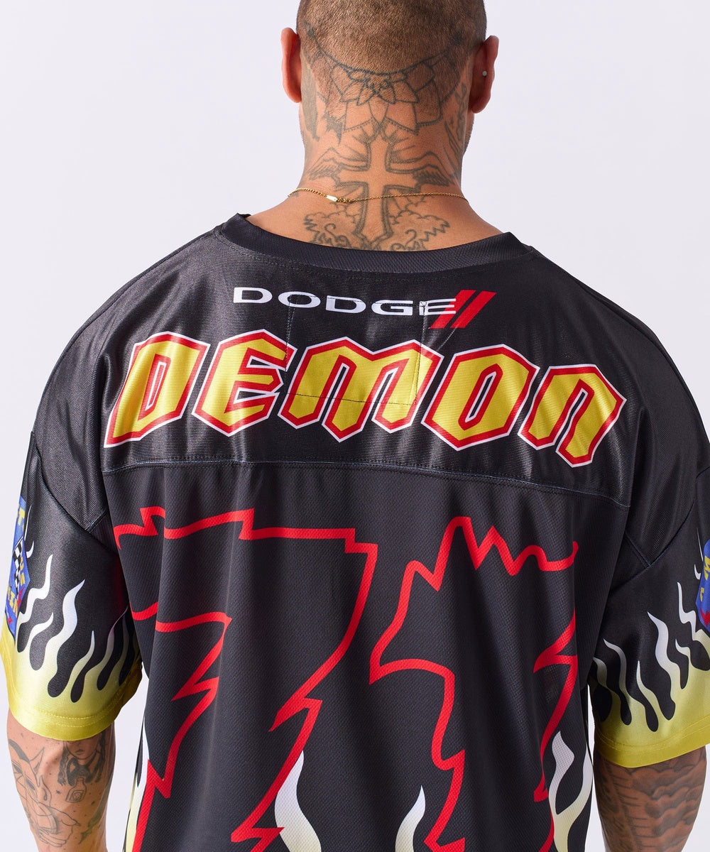  Reason Clothing Dodge Football Jersey - Black - BLACK - Bonton