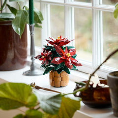 LEGO® Icons Poinsettia Plant Decor Building Set 10370