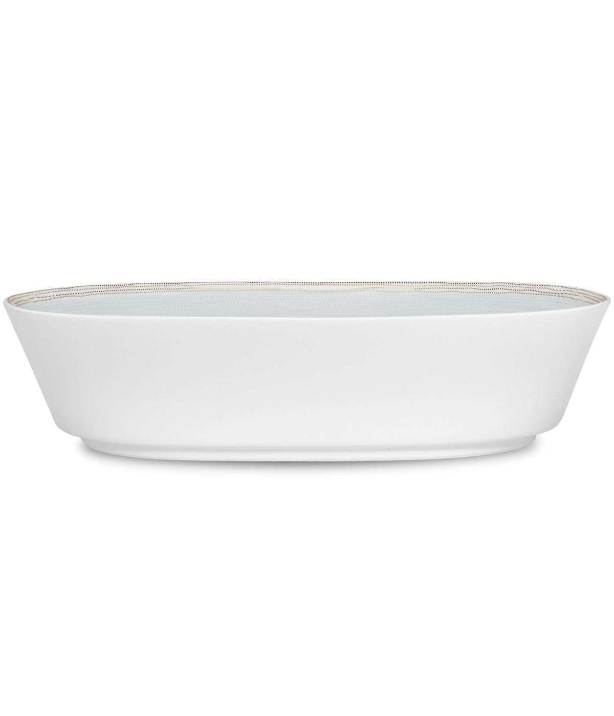  Noritake Linen Road Oval Vegetable Bowl - White - Bonton