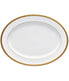  Noritake Charlotta Gold Oval Platter - White - Bonton