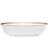  Noritake Charlotta Gold Oval Vegetable Bowl - White - Bonton