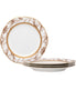  Noritake Charlotta Gold Set of 4 Holiday Harvest Accent Plates - White - Bonton