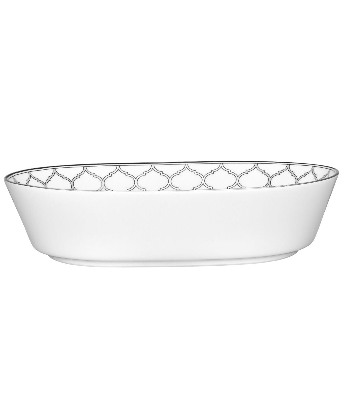  Noritake Eternal Palace Oval Vegetable Bowl - Platinum - Bonton