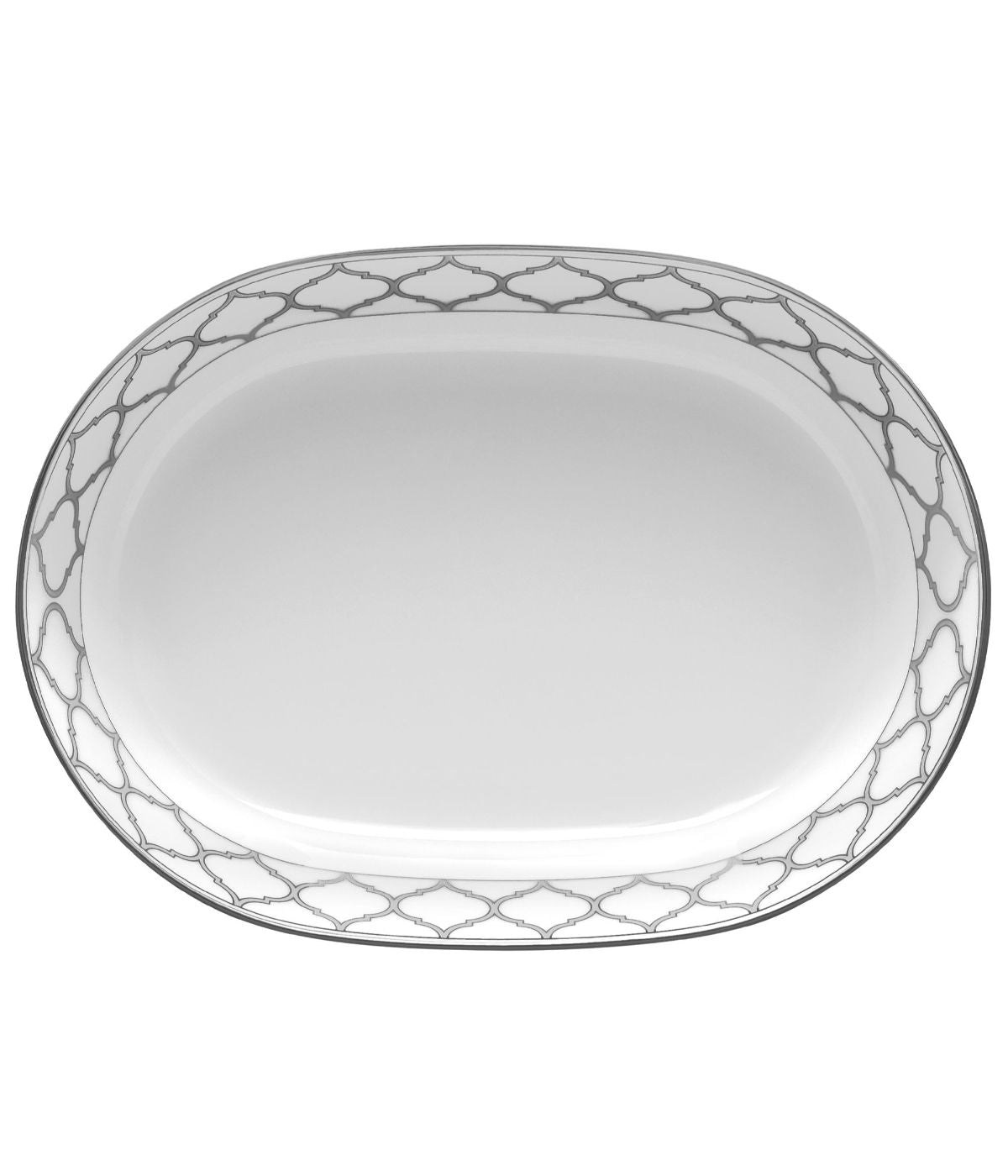  Noritake Eternal Palace Oval Vegetable Bowl - Platinum - Bonton