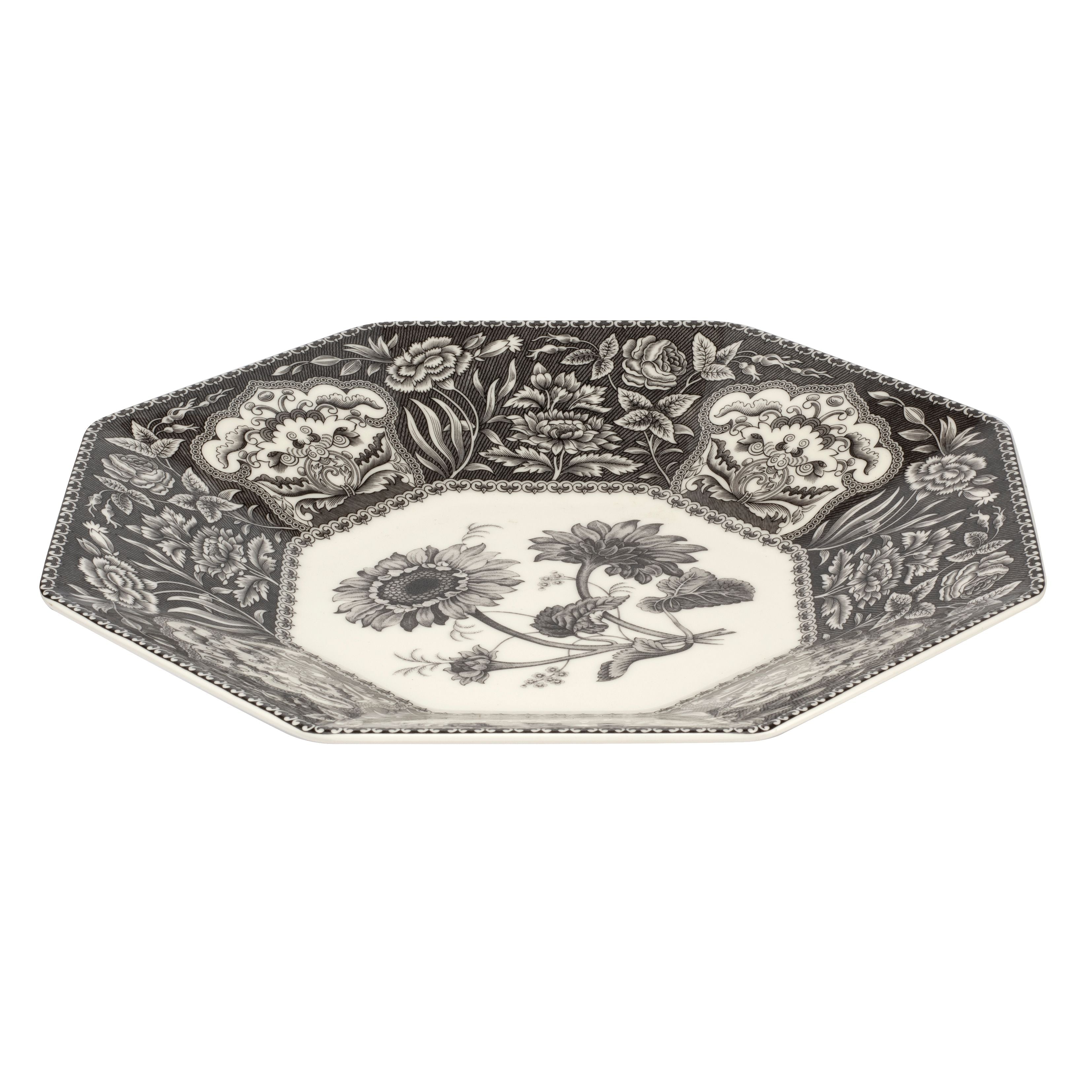  Spode Heritage Collection Floral Octagonal Platter - Multicoloured - Bonton