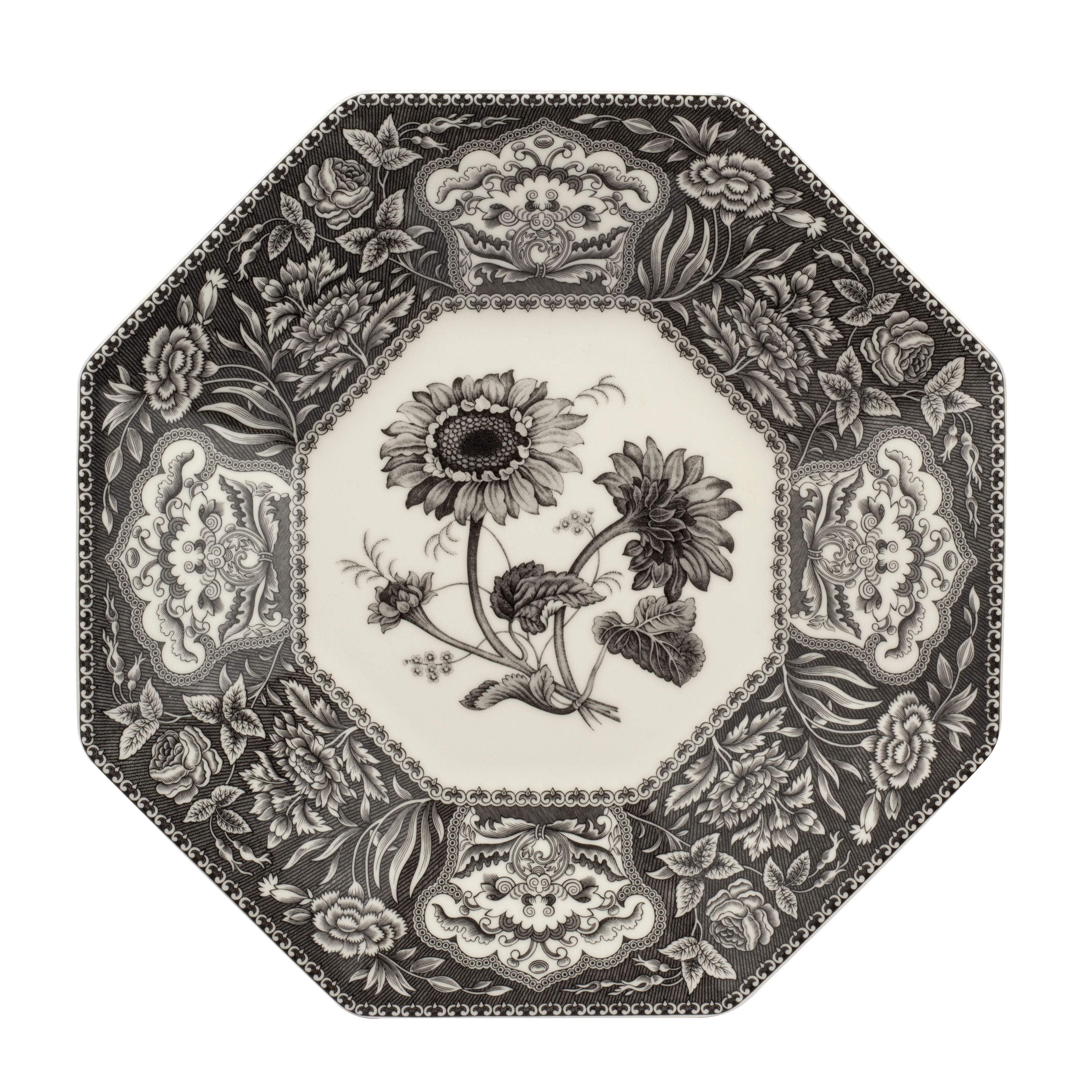  Spode Heritage Collection Floral Octagonal Platter - Multicoloured - Bonton