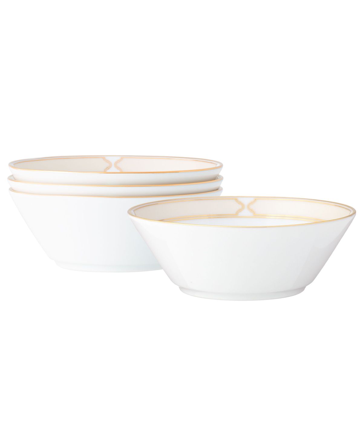  Noritake Eternal Palace Set of 4 Fruit Bowls - Gold - Bonton