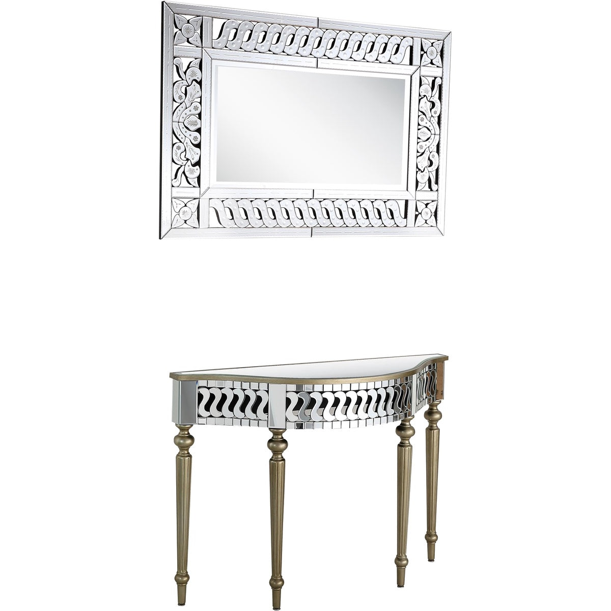  Atelier Wall Mirror and Console Table - Mirror - Bonton