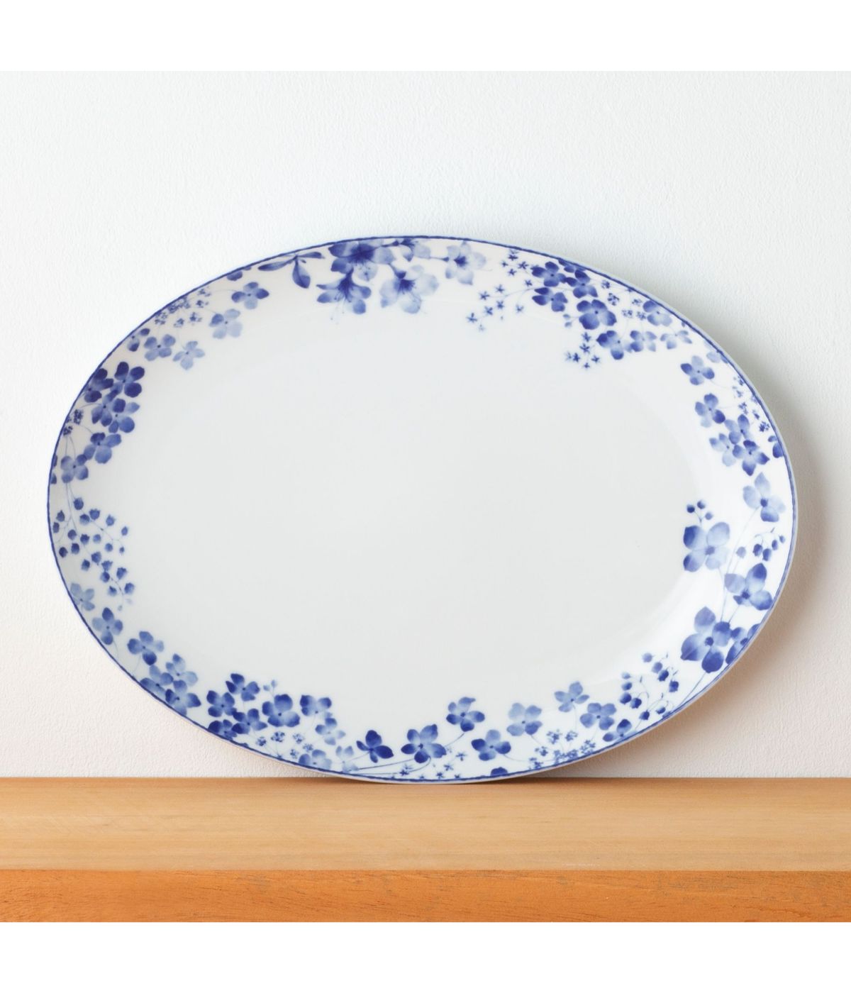  Noritake Bloomington Road Oval Platter - Blue - Bonton