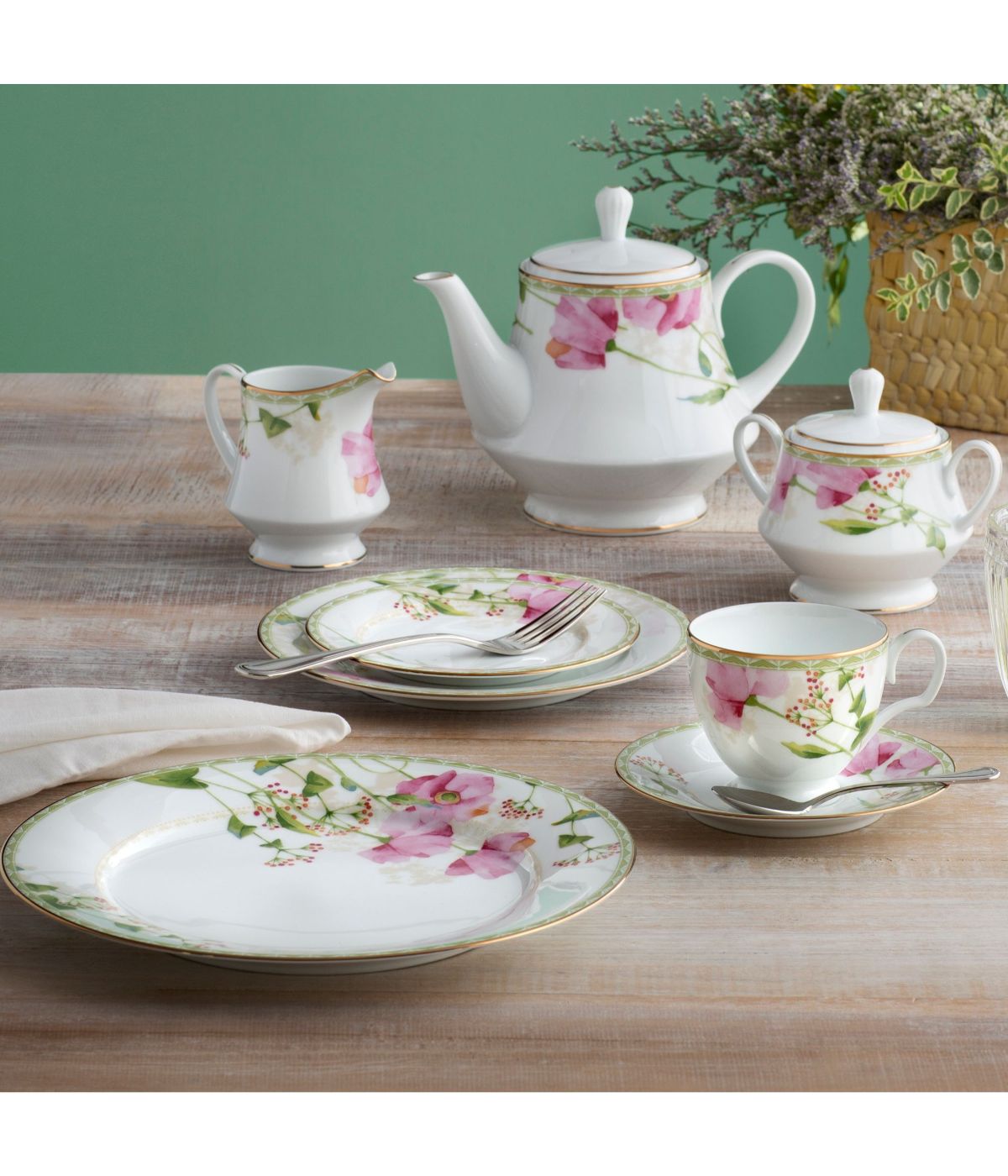  Noritake Poppy Place 5 Piece Place Setting - White - Bonton