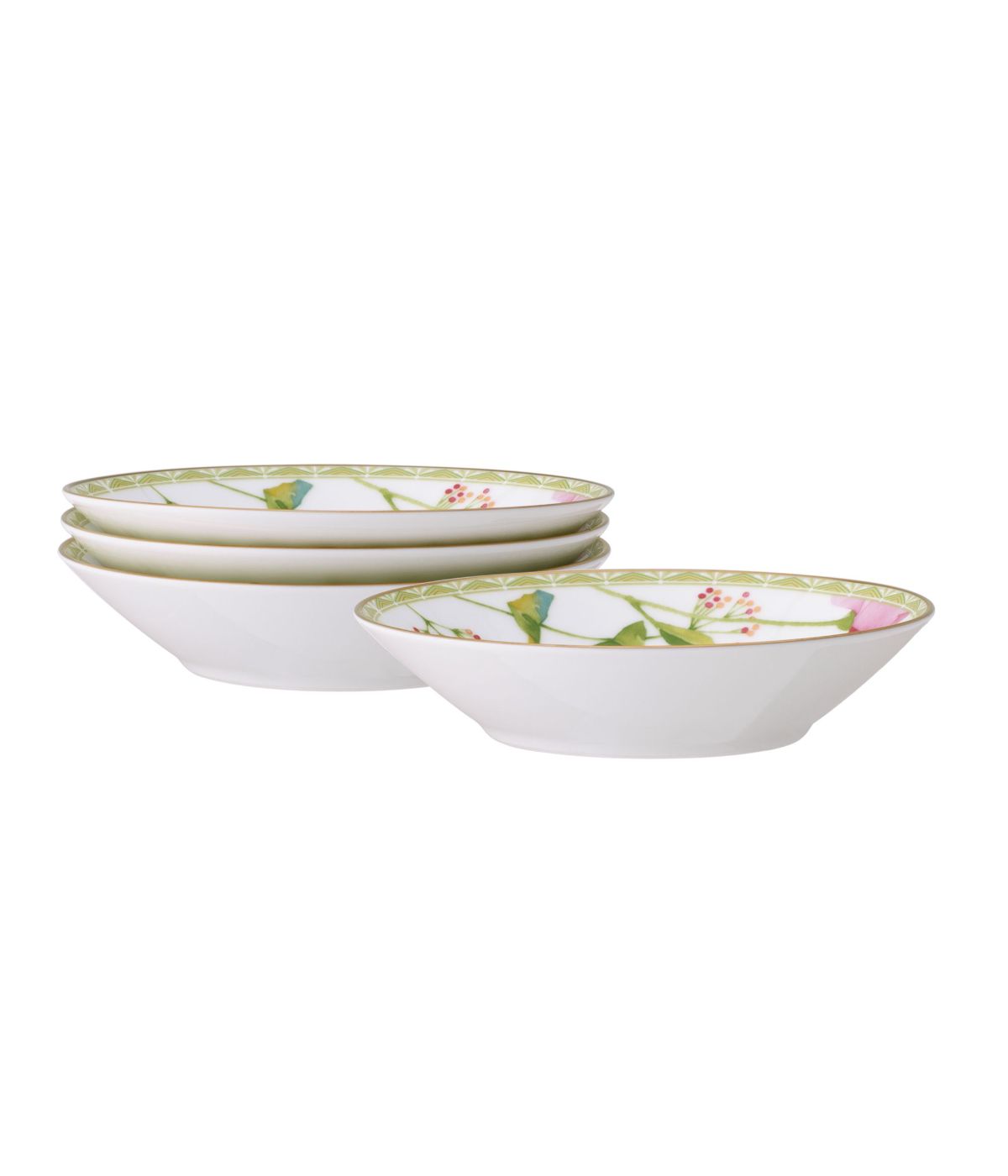  Noritake Poppy Place Set of 4 Fruit Bowls - White - Bonton